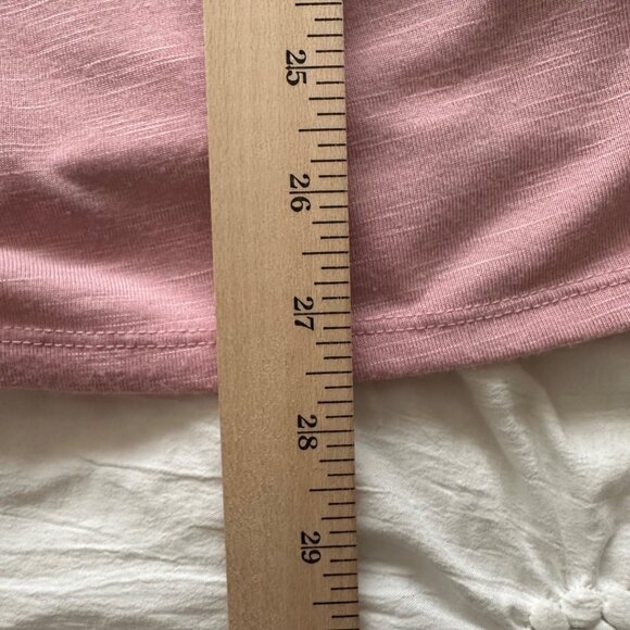 St. Johns Bay Womens Pink Lace Floral Yoke Flutter Sleeve Tunic XL Cottagecore - Picture 7 of 7